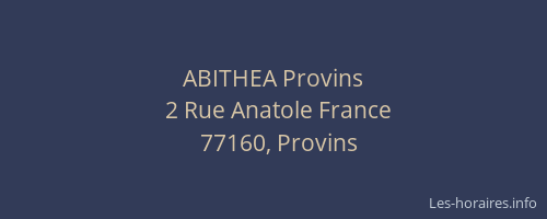 ABITHEA Provins
