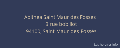 Abithea Saint Maur des Fosses