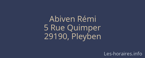 Abiven Rémi