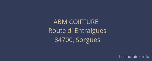 ABM COIFFURE