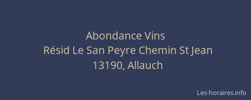 Abondance Vins