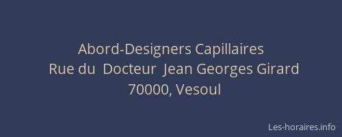 Abord-Designers Capillaires