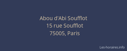 Abou d'Abi Soufflot