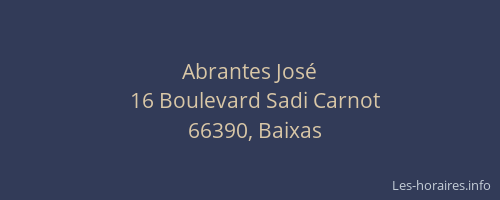 Abrantes Jos&eacute;