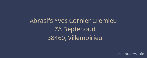 Abrasifs Yves Cornier Cremieu