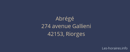 Abrégé