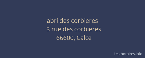 abri des corbieres