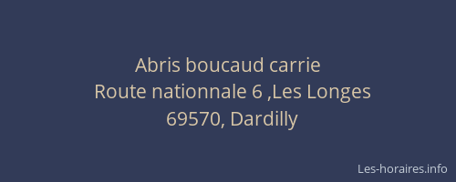 Abris boucaud carrie