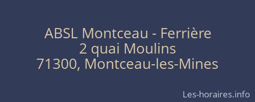 ABSL Montceau - Ferrière