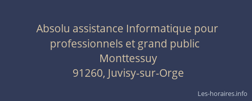 Absolu assistance Informatique pour professionnels et grand public