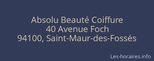 Absolu Beauté Coiffure