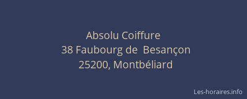 Absolu Coiffure