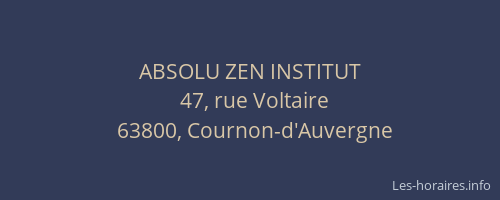 ABSOLU ZEN INSTITUT