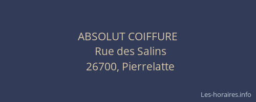 ABSOLUT COIFFURE