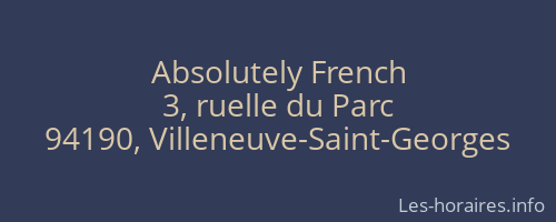 Absolutely French