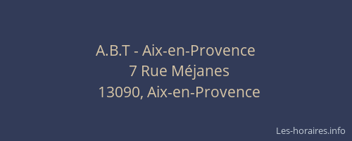 A.B.T - Aix-en-Provence