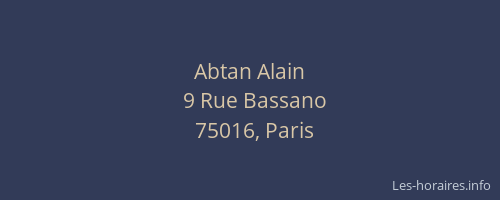 Abtan Alain