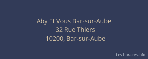 Aby Et Vous Bar-sur-Aube