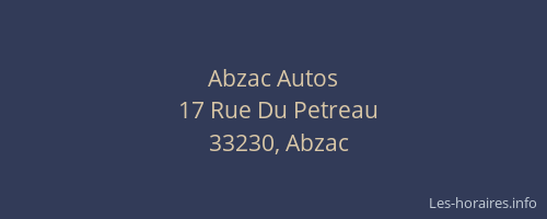 Abzac Autos