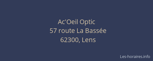 Ac'Oeil Optic