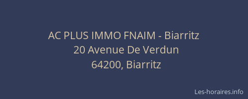 AC PLUS IMMO FNAIM - Biarritz