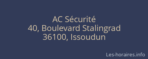 AC Sécurité