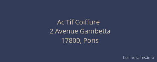 Ac'Tif Coiffure