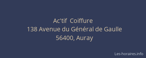 Ac'tif  Coiffure