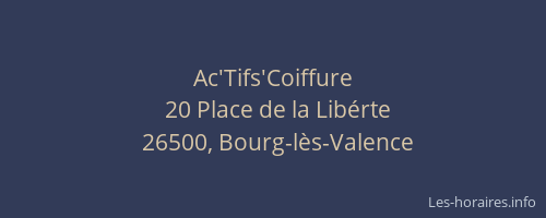 Ac'Tifs'Coiffure