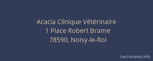 Acacia Clinique V&eacute;t&eacute;rinaire