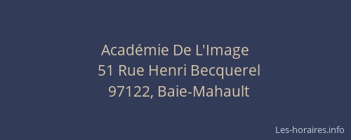 Académie De L'Image