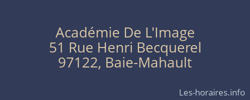 Académie De L'Image