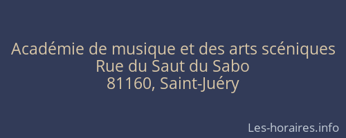 Académie de musique et des arts scéniques