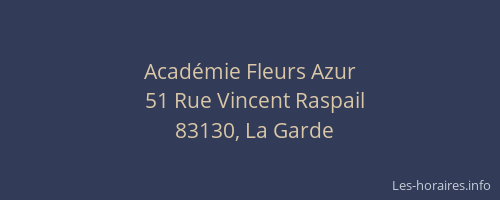 Académie Fleurs Azur