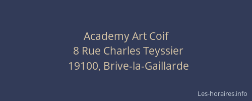 Academy Art Coif