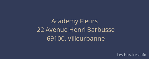Academy Fleurs
