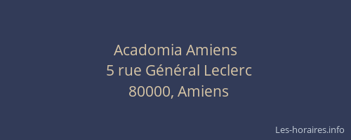 Acadomia Amiens