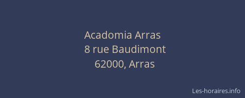Acadomia Arras