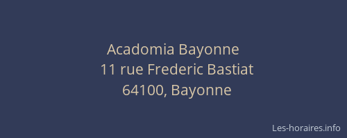 Acadomia Bayonne