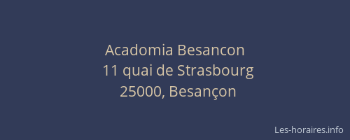 Acadomia Besancon