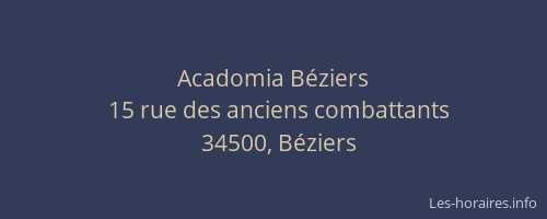 Acadomia Béziers