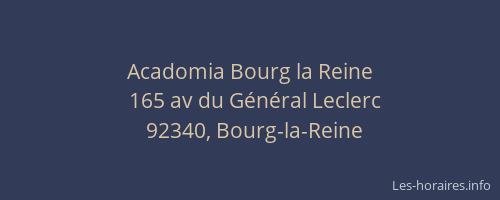 Acadomia Bourg la Reine