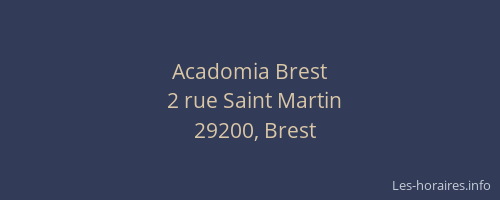 Acadomia Brest