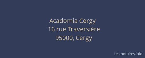Acadomia Cergy