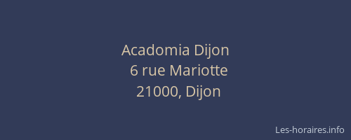 Acadomia Dijon