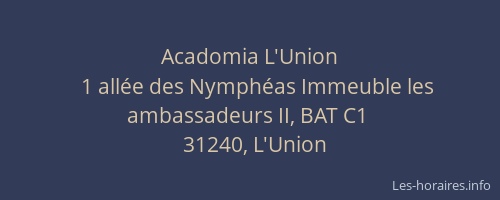 Acadomia L'Union