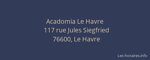 Acadomia Le Havre