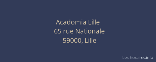 Acadomia Lille