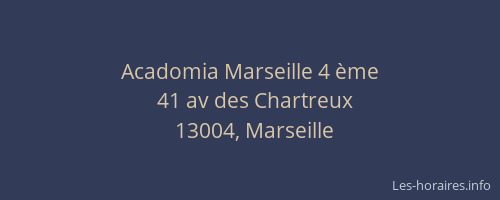 Acadomia Marseille 4 ème