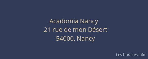 Acadomia Nancy